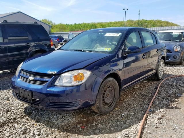 1G1AT58H297116655 - 2009 CHEVROLET COBALT LT BLUE photo 2