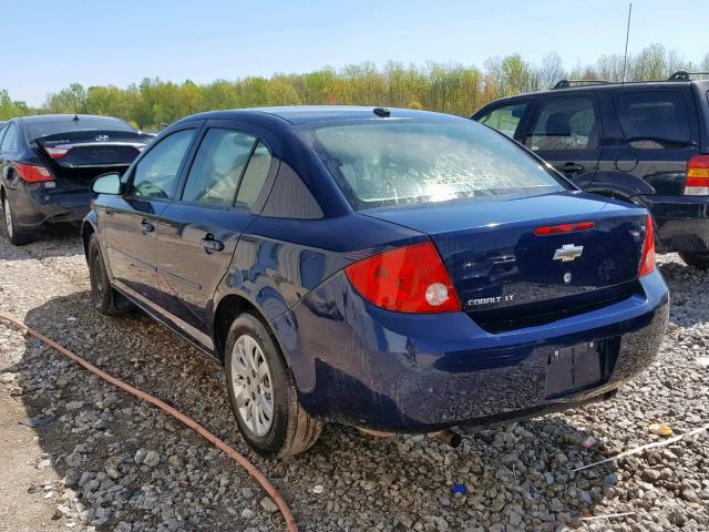 1G1AT58H297116655 - 2009 CHEVROLET COBALT LT BLUE photo 3