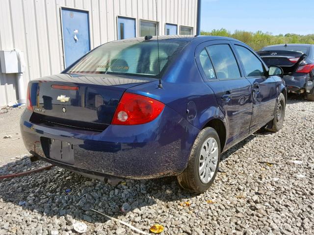 1G1AT58H297116655 - 2009 CHEVROLET COBALT LT BLUE photo 4