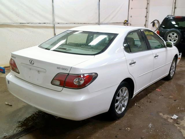 JTHBA30G745004235 - 2004 LEXUS ES 330 WHITE photo 4