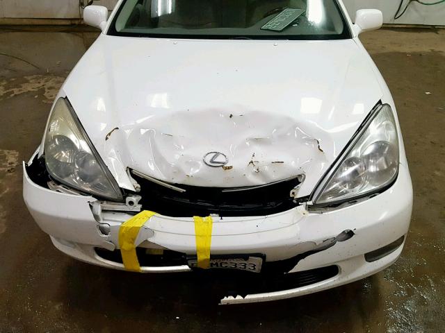 JTHBA30G745004235 - 2004 LEXUS ES 330 WHITE photo 7