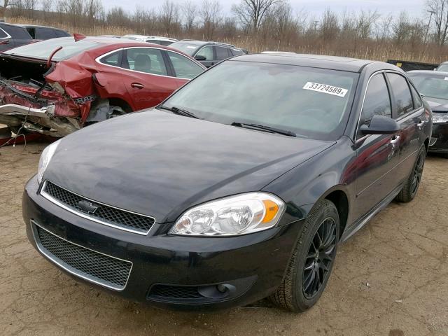 2G1WC5E34C1186385 - 2012 CHEVROLET IMPALA LTZ BLACK photo 2