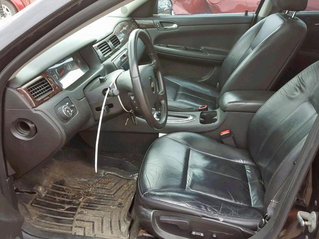 2G1WC5E34C1186385 - 2012 CHEVROLET IMPALA LTZ BLACK photo 5