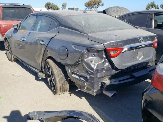 1N4AA6APXJC400198 - 2018 NISSAN MAXIMA 3.5 GRAY photo 3