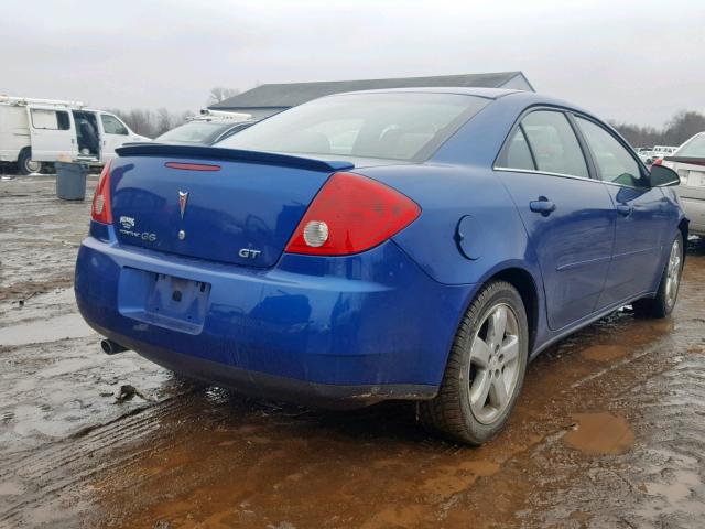 1G2ZH558964200408 - 2006 PONTIAC G6 GT BLUE photo 4