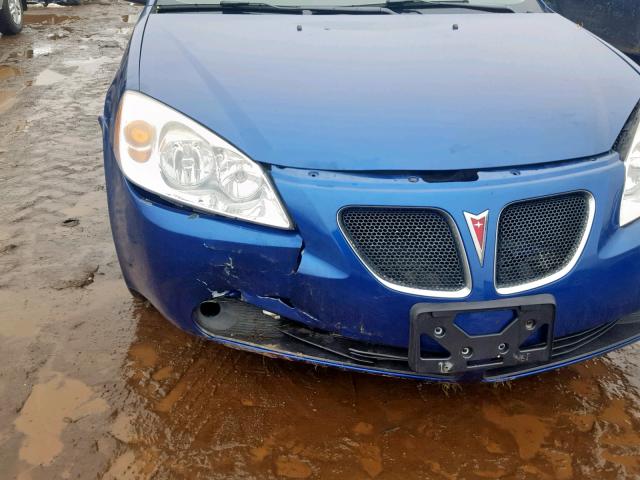 1G2ZH558964200408 - 2006 PONTIAC G6 GT BLUE photo 9