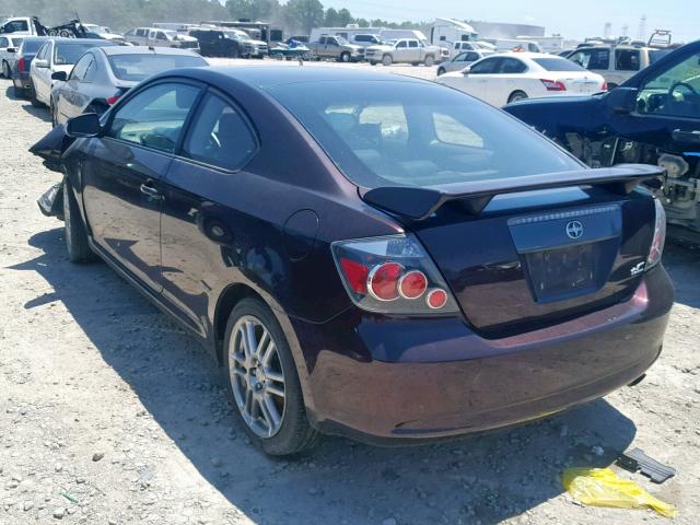 JTKDE167680237710 - 2008 TOYOTA SCION TC იასამნისფერი ფოტო 3