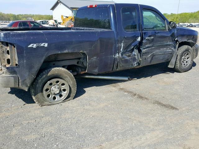 2GCEK19C481100377 - 2008 CHEVROLET SILVERADO BLUE photo 9