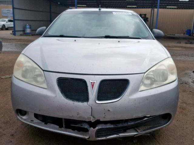 1G2ZH57NX84123408 - 2008 PONTIAC G6 GT SILVER photo 9