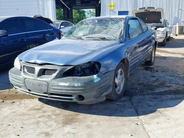 1G2NE12T3XM740847 - 1999 PONTIAC GRAND AM S BLUE photo 2