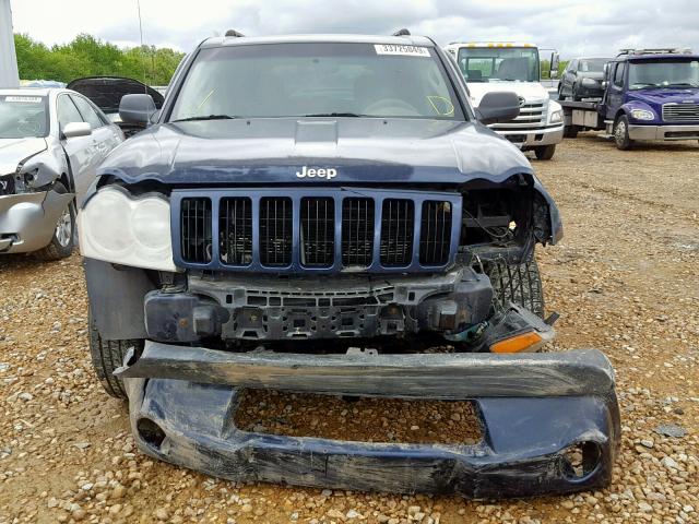 1J4GS48K85C683863 - 2005 JEEP GRAND CHER BLUE photo 9