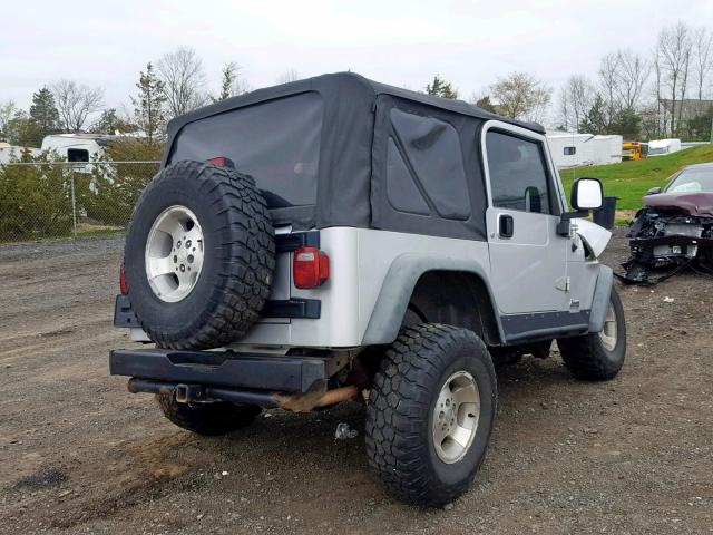 1J4FA39S46P764750 - 2006 JEEP WRANGLER X SILVER photo 4