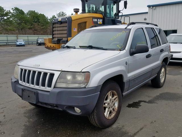 1J4GW48N44C404471 - 2004 JEEP GRAND CHER SILVER photo 2