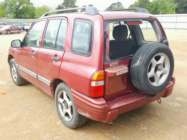 2S3TE52V816111118 - 2001 SUZUKI VITARA JS RED photo 3