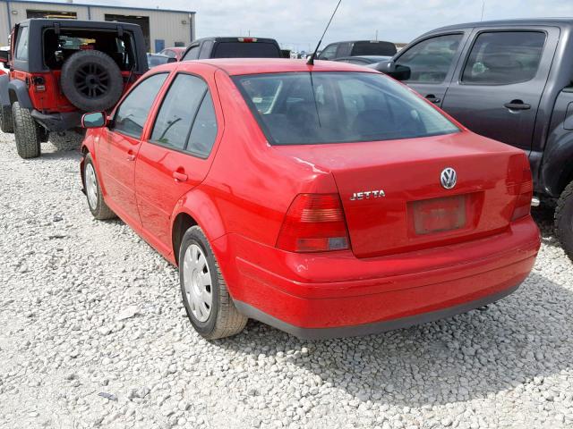 3VWRK69M43M001239 - 2003 VOLKSWAGEN JETTA GL RED photo 3