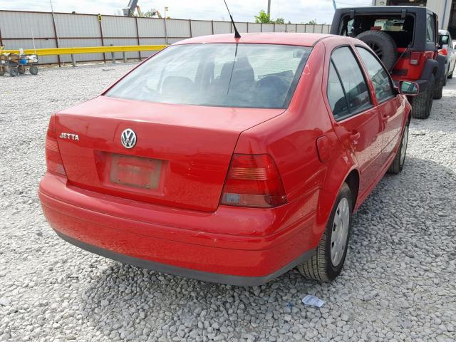 3VWRK69M43M001239 - 2003 VOLKSWAGEN JETTA GL RED photo 4