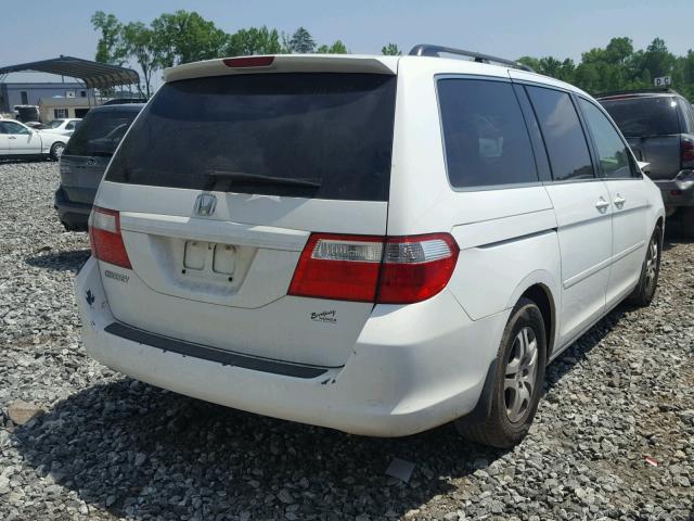 5FNRL38496B407767 - 2006 HONDA ODYSSEY EX WHITE photo 4