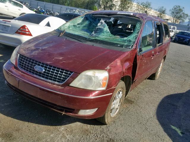 2FMZA52266BA43504 - 2006 FORD FREESTAR S MAROON photo 2