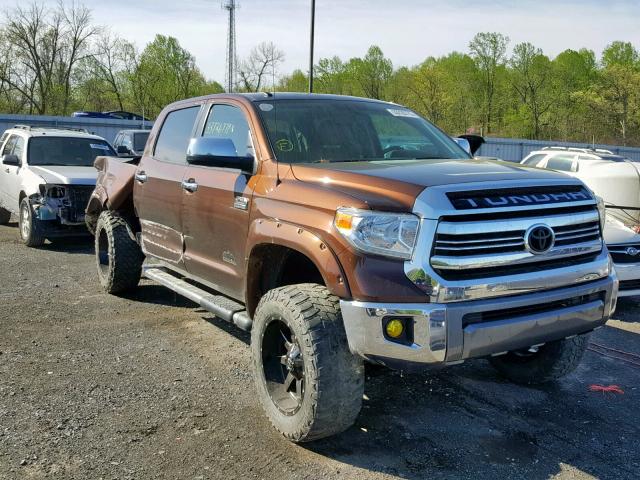 5TFAY5F14GX527566 - 2016 TOYOTA TUNDRA CRE BROWN photo 1