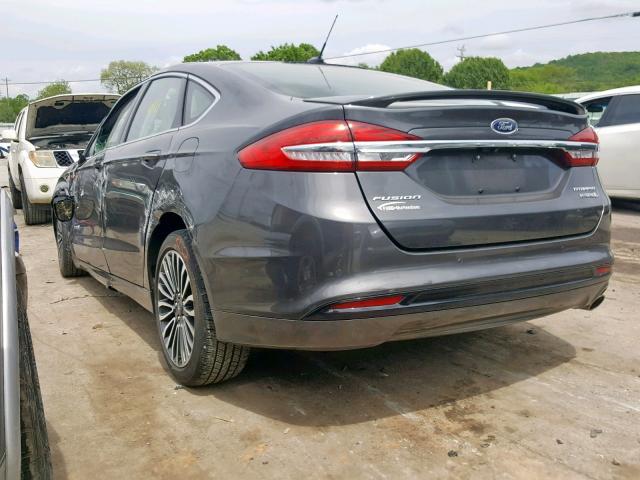 3FA6P0RU4HR131218 - 2017 FORD FUSION TIT GRAY photo 3