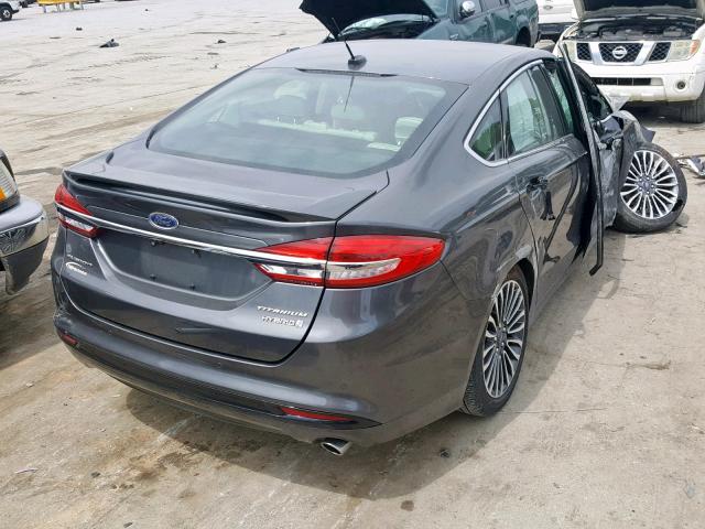 3FA6P0RU4HR131218 - 2017 FORD FUSION TIT GRAY photo 4