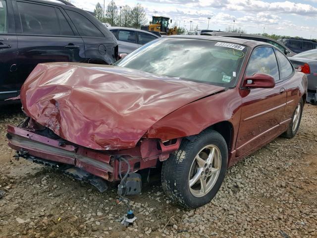 1G2WP12K11F197757 - 2001 PONTIAC GRAND PRIX 栗色 照片 2