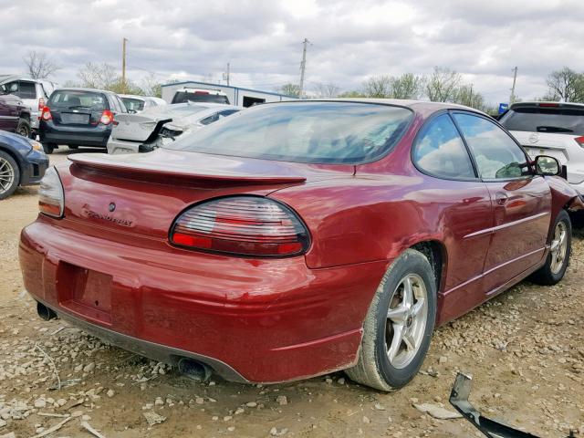 1G2WP12K11F197757 - 2001 PONTIAC GRAND PRIX 栗色 照片 4