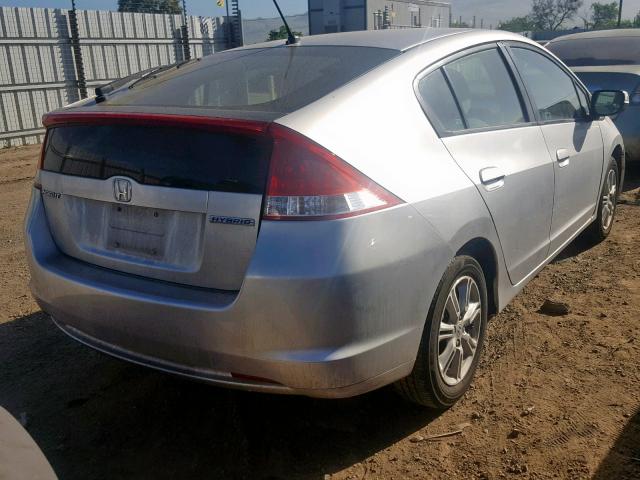 JHMZE2H78AS018384 - 2010 HONDA INSIGHT EX SILVER photo 4