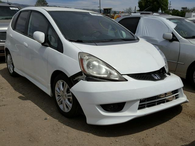 JHMGE8H40AS019352 - 2010 HONDA FIT SPORT WHITE photo 1