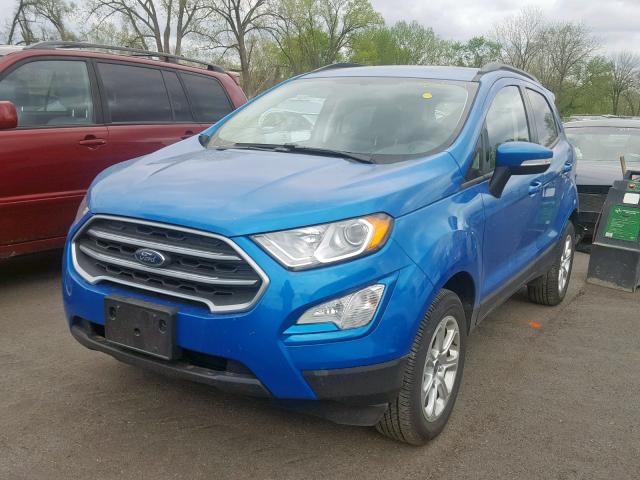 MAJ6P1UL3JC229553 - 2018 FORD ECOSPORT S BLUE photo 2