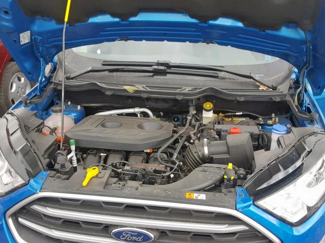 MAJ6P1UL3JC229553 - 2018 FORD ECOSPORT S BLUE photo 7