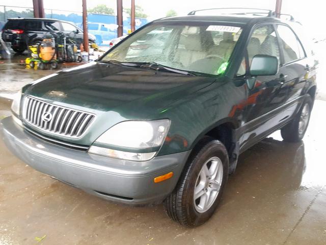 JT6HF10U9X0046471 - 1999 LEXUS RX 300 GREEN photo 2