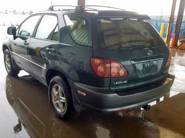 JT6HF10U9X0046471 - 1999 LEXUS RX 300 GREEN photo 3