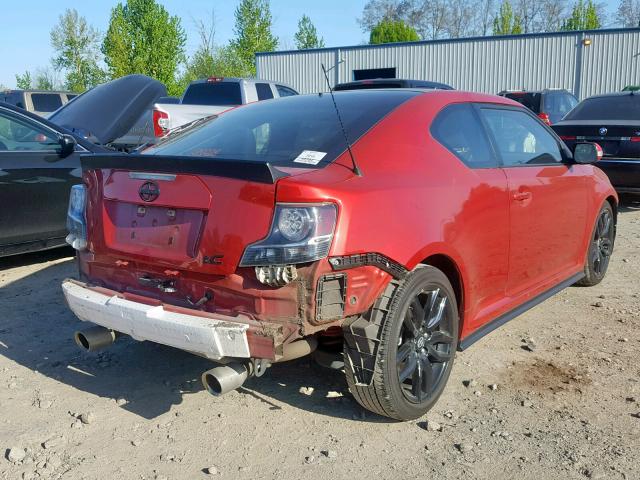 JTKJF5C73GJ026128 - 2016 TOYOTA SCION TC RED photo 4