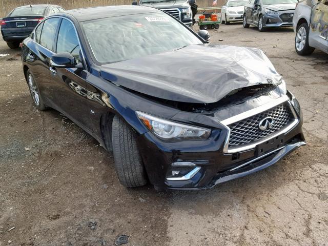 JN1EV7AR1JM443669 - 2018 INFINITI Q50 LUXE BLACK photo 1