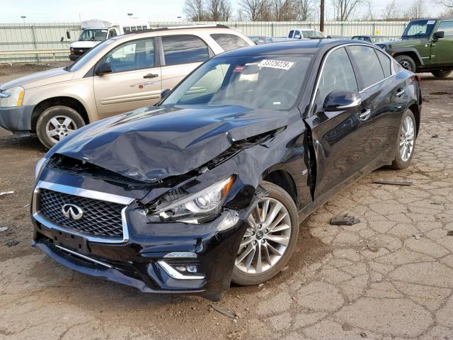 JN1EV7AR1JM443669 - 2018 INFINITI Q50 LUXE BLACK photo 2