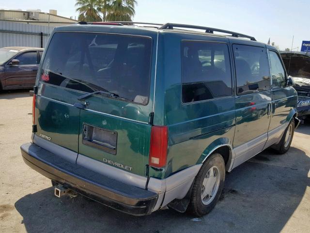 1GNDM19W5WB163587 - 1998 CHEVROLET ASTRO GREEN photo 4