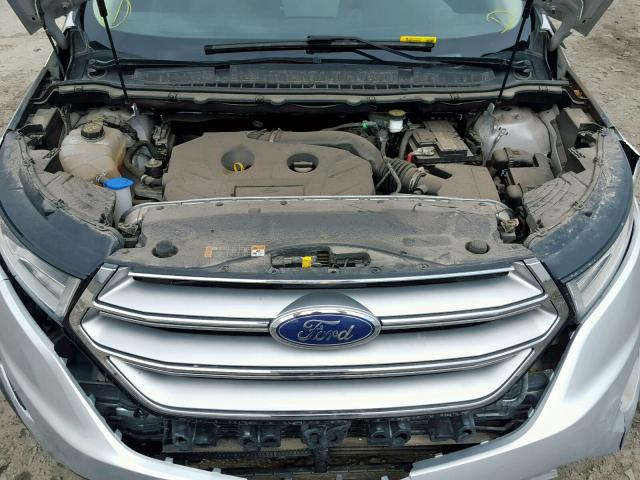 2FMTK4G97FBB43565 - 2015 FORD EDGE SE SILVER photo 7