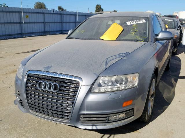 WAUSG74F89N030257 - 2009 AUDI A6 PREMIUM GRAY photo 2