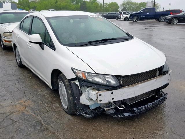 2HGFB2F65DH532617 - 2013 HONDA CIVIC HF WHITE photo 1