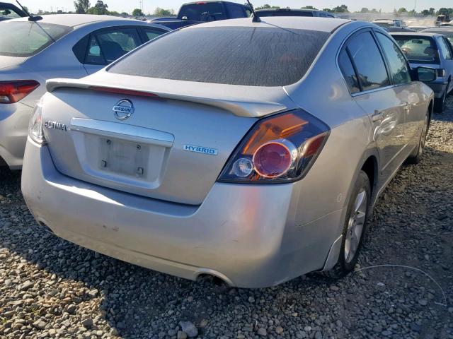 1N4CL21E89C118020 - 2009 NISSAN ALTIMA HYB GRAY photo 4