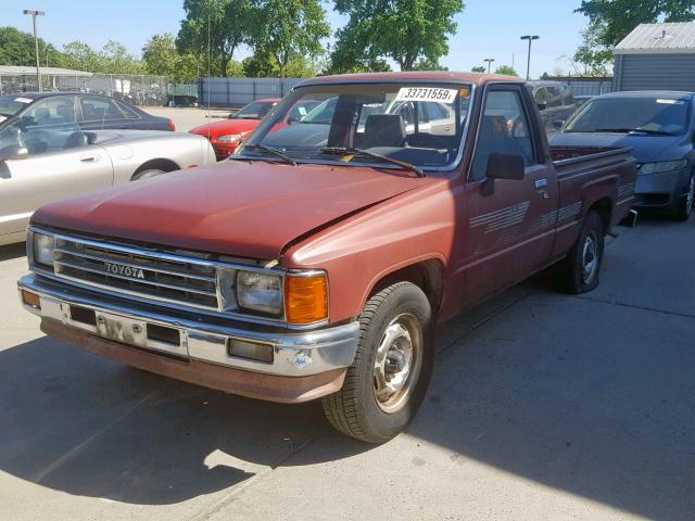 JT4RN50R5H0285228 - 1987 TOYOTA PICKUP 1/2 RED photo 2