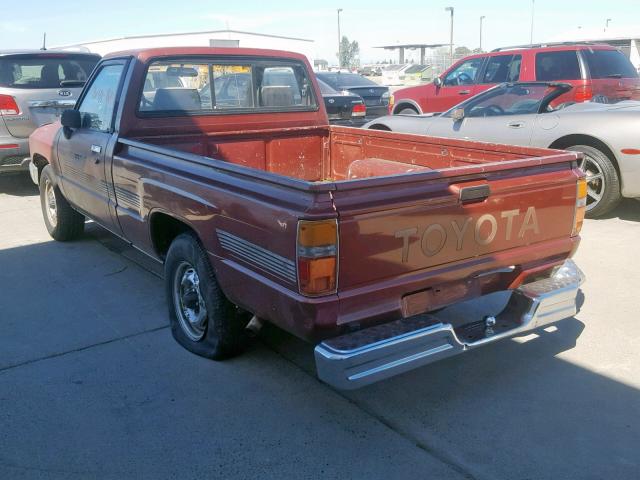 JT4RN50R5H0285228 - 1987 TOYOTA PICKUP 1/2 RED photo 3