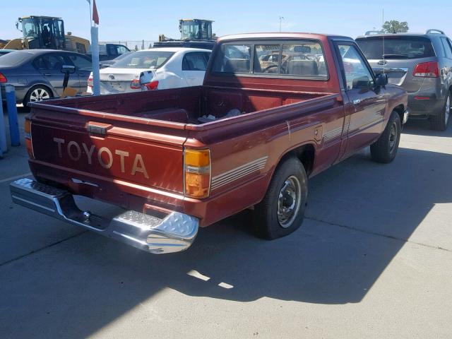 JT4RN50R5H0285228 - 1987 TOYOTA PICKUP 1/2 RED photo 4