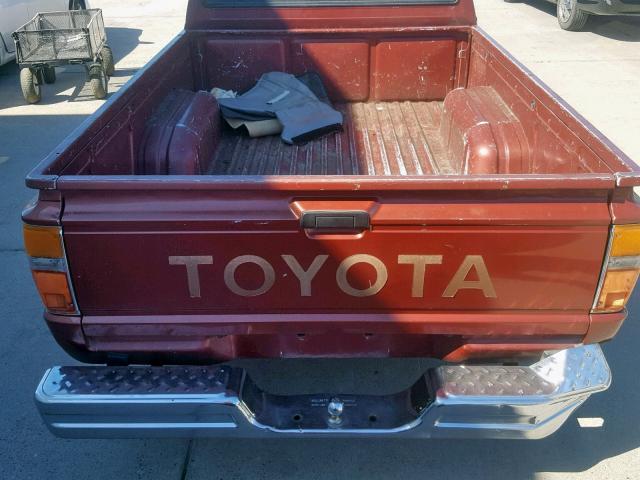 JT4RN50R5H0285228 - 1987 TOYOTA PICKUP 1/2 RED photo 6