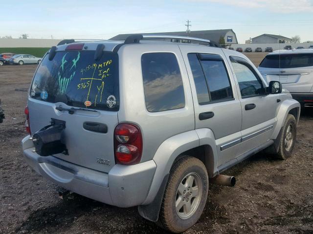 1J4GL58525W675365 - 2005 JEEP LIBERTY LI SILVER photo 4