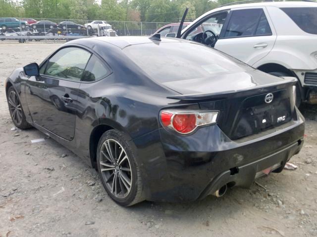 JF1ZNAA1XG8704696 - 2016 TOYOTA SCION FR-S BLACK photo 3