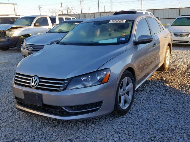 1VWBP7A37CC062257 - 2012 VOLKSWAGEN PASSAT SE SILVER photo 2