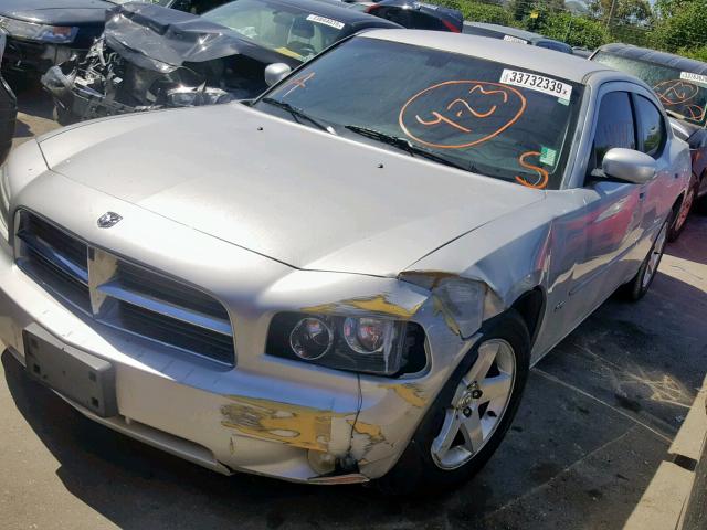 2B3CA3CV7AH127412 - 2010 DODGE CHARGER SX SILVER photo 2