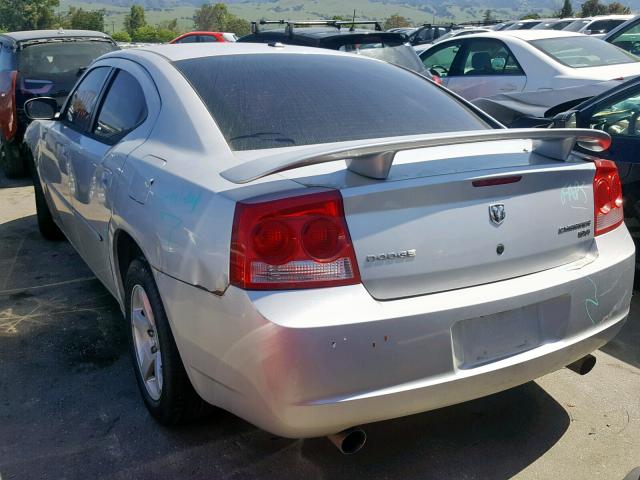 2B3CA3CV7AH127412 - 2010 DODGE CHARGER SX SILVER photo 3